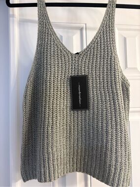 moon & madison Open Knit Tank